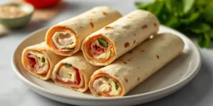 Cheesy Turkey Ranch Roll Ups with Cream Cheese Filling