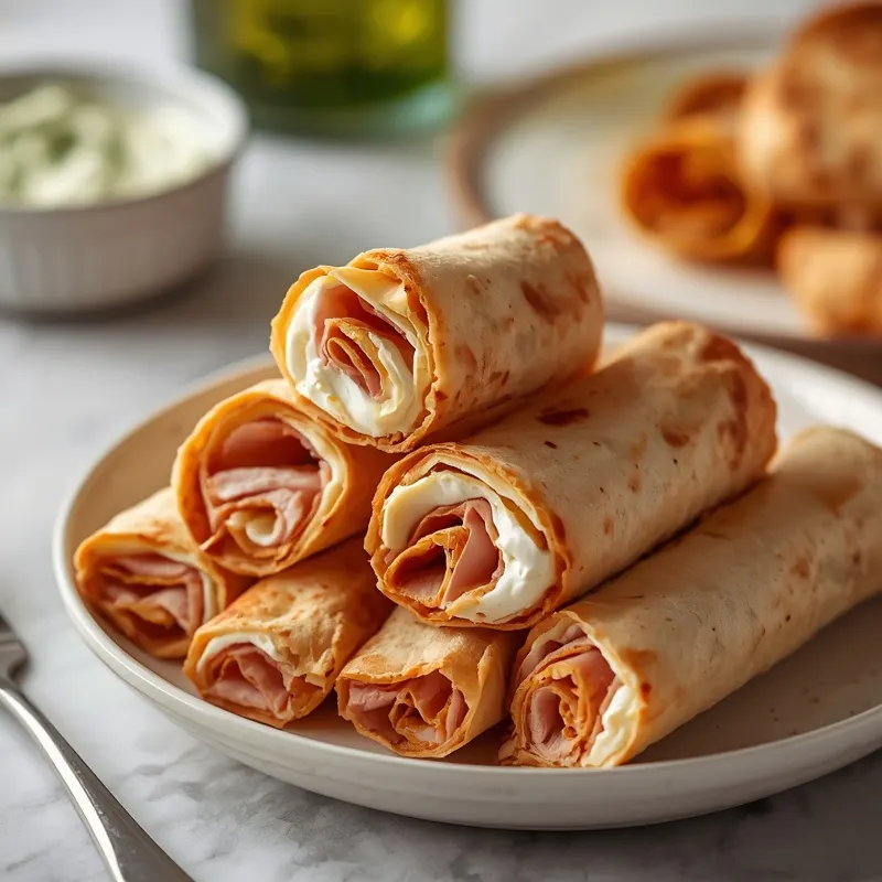 Cheesy Turkey Ranch Roll Ups with Cream Cheese Filling Cheesy Turkey Ranch Roll Ups with Cream Cheese Filling
