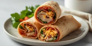 Fresh Turkey Ranch Wrap Pinwheels for Grab and Go Meals
