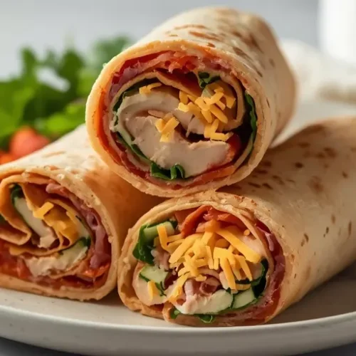 turkey ranch wrap pinwheels recipe