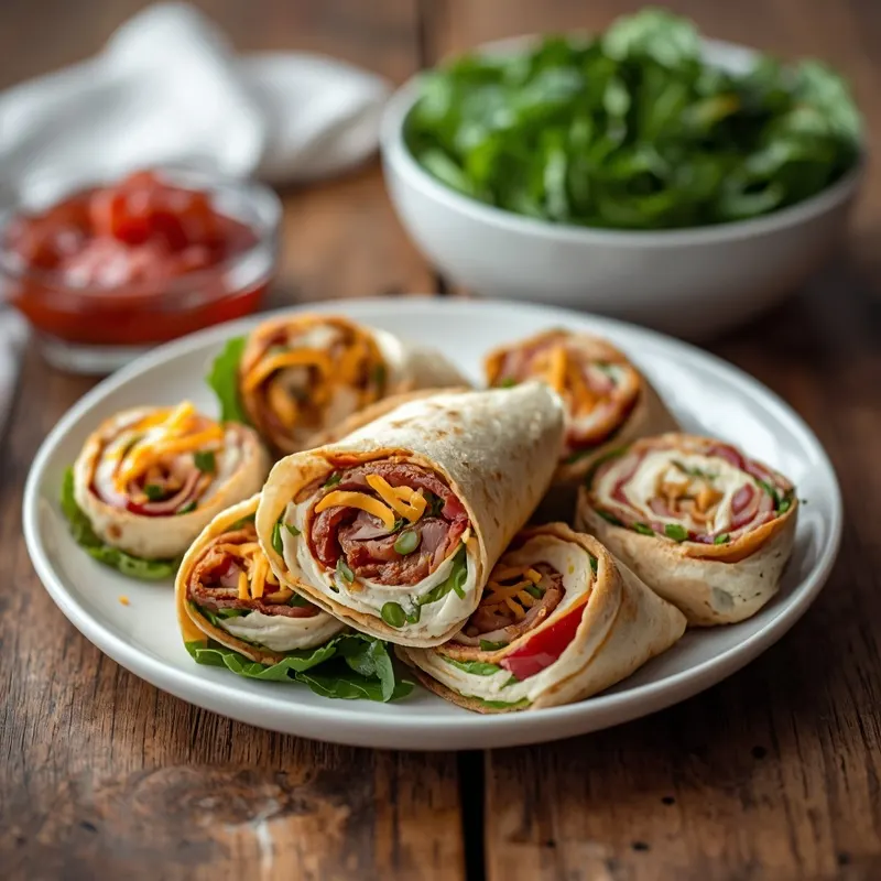 Fresh Turkey Ranch Wrap Pinwheels for Grab and Go Meals