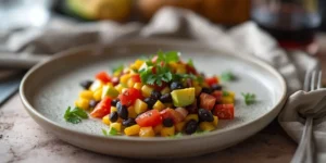 Colorful Cowboy Caviar Cups for Upscale Appetizers