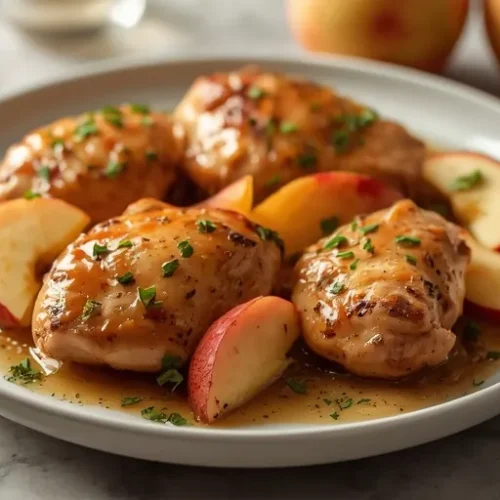 apple cider chicken skillet recipe