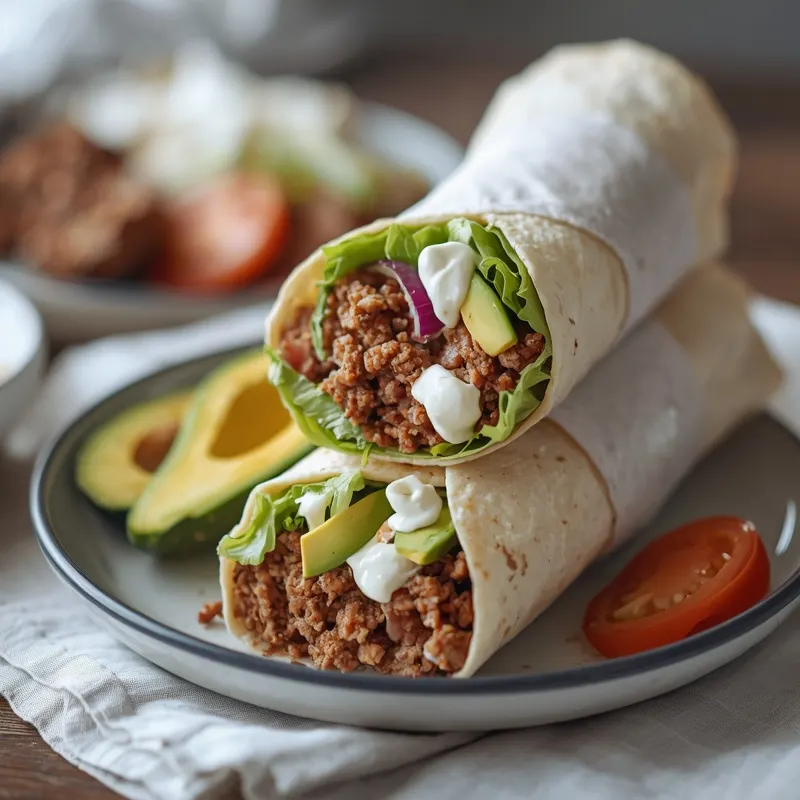 Avocado Ranch Beef Wraps With Creamy Avocado Filling Avocado Ranch Beef Wraps With Creamy Avocado Filling