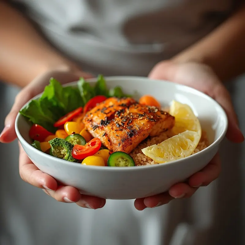 Blackened Mahi Rice Bowl With Colorful Rice Bowl Blackened Mahi Rice Bowl With Colorful Rice Bowl