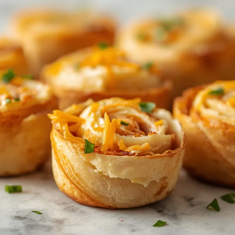 Cheesy Cheddar Ranch Chicken Pinwheels