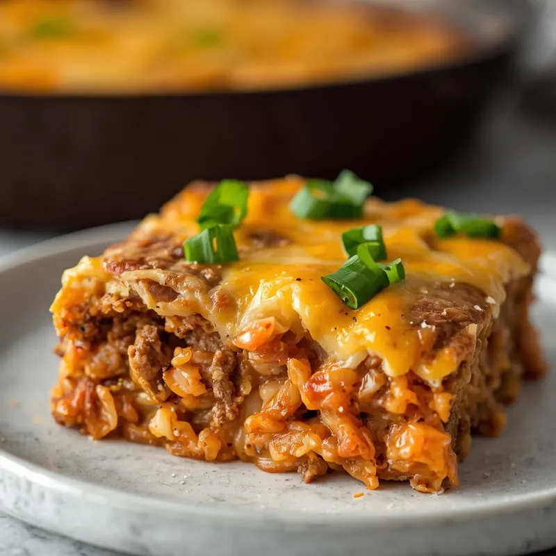 Cheesy Beef Enchilada Rice Skillet With Bubbly Cheese Top Cheesy Beef Enchilada Rice Skillet With Bubbly Cheese Top