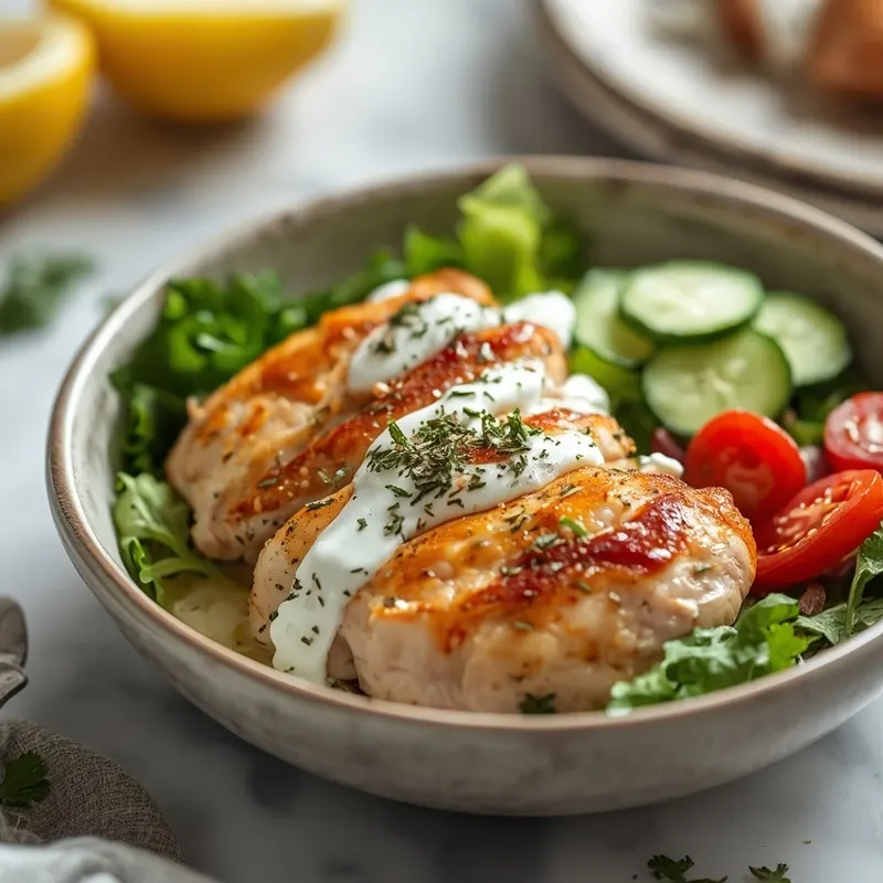 Fresh Chicken Tzatziki Lunch Bowls