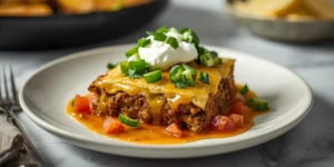 Cottage Cheese Taco Skillet With Creamy White Dollops
