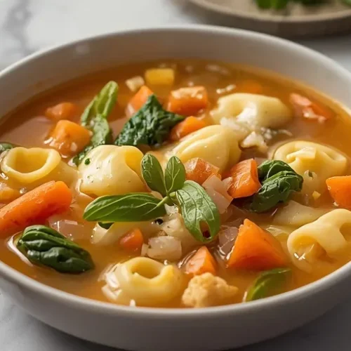 creamy tortellini vegetable soup recipe