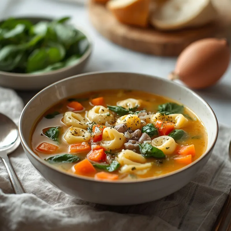 Creamy Tortellini Vegetable Soup