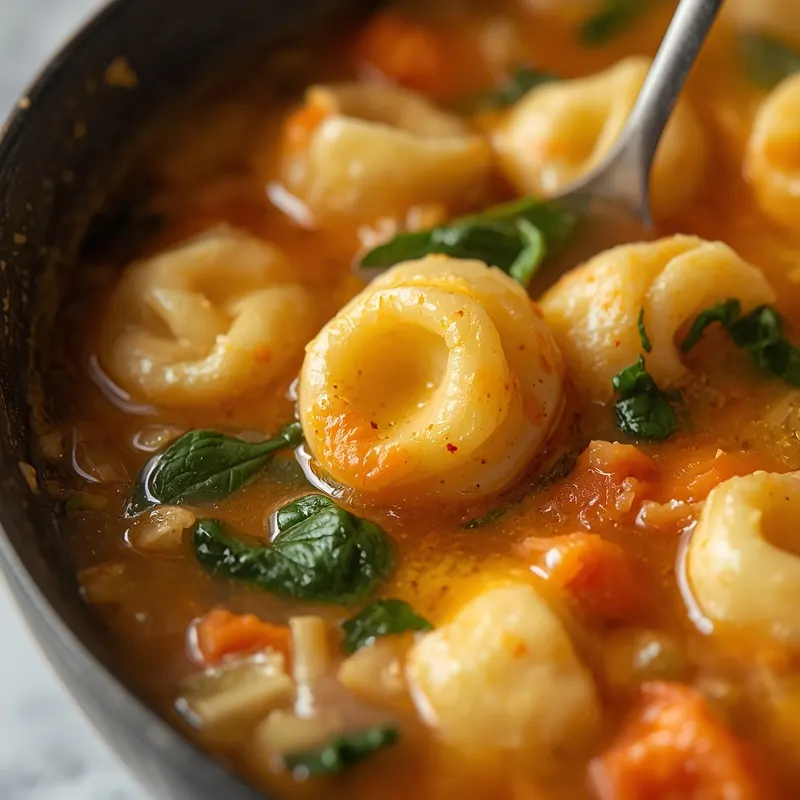 Creamy Tortellini Vegetable Soup