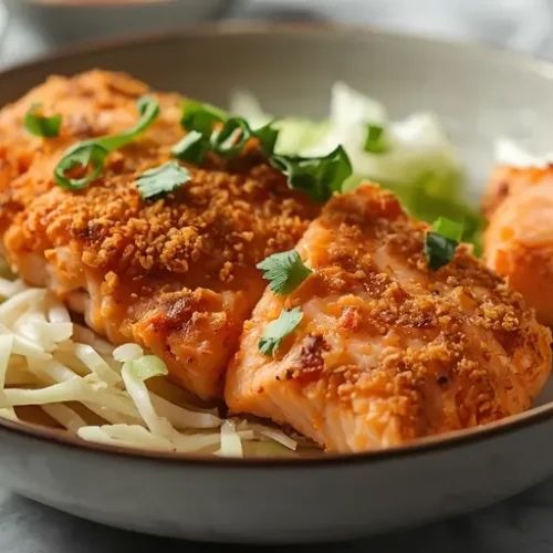 Crispy Salmon Crunch Bowl recipe