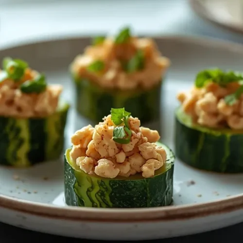 Crispy Tuna Cucumber Cups recipe