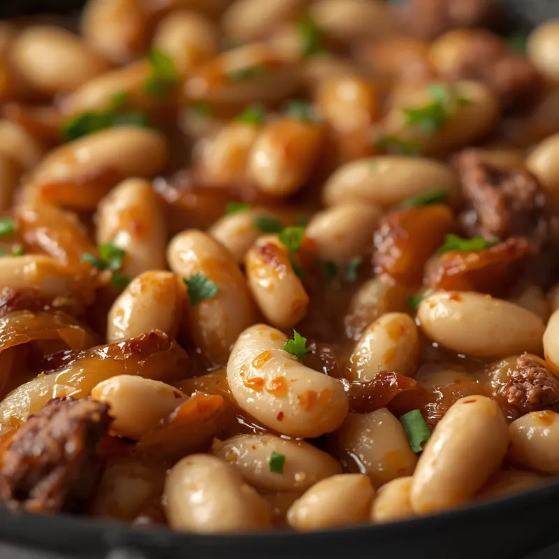 Savory French Onion White Bean Skillet