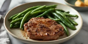 Garlic Butter Steak and Green Bean Skillet With Glossy Beans