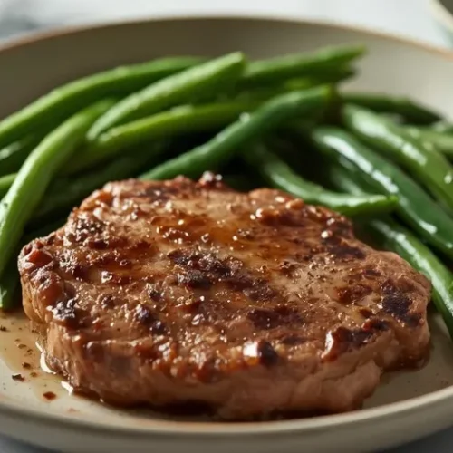 Garlic Butter Steak and Green Bean Skillet recipe