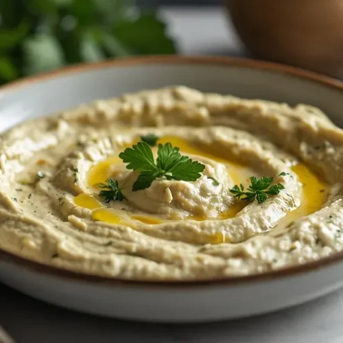 Garlic Herb Chickpea Dip recipe