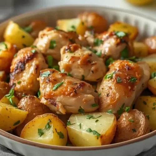 greek chicken potato bowls recipe