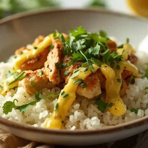 Herby Lemon Chicken Rice Bowl recipe