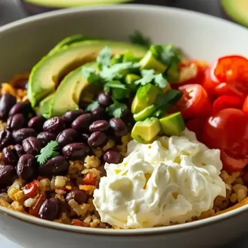 High-Protein Cottage Cheese Taco Bowl recipe