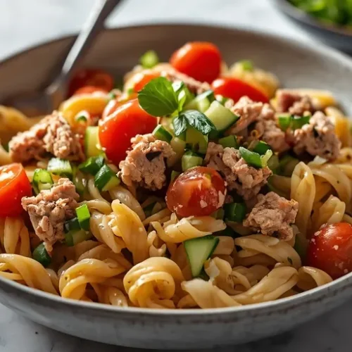 High-Protein Tuna Ditalini Lunch Bowls recipe