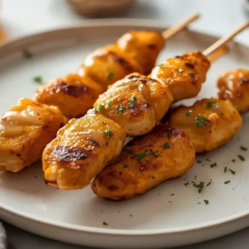 Honey Mustard Chicken Skewers recipe
