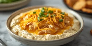 Bubbly Hot Honey Chicken Dip With Hot Honey Drizzle