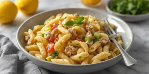 Lemon Dill Tuna Pasta Salad With Creamy Dill Pasta