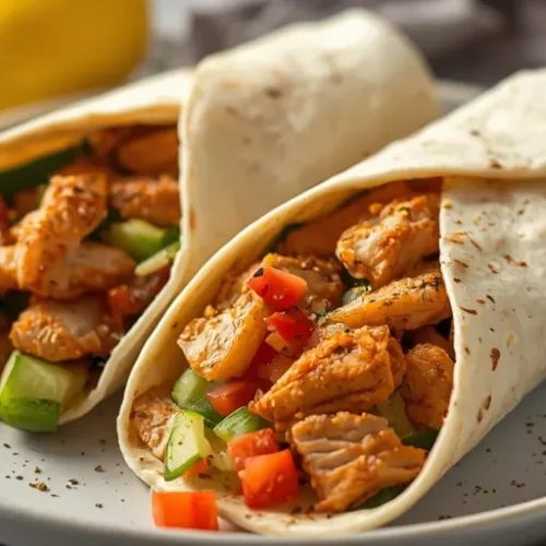 Lemon Pepper Chicken Wraps recipe