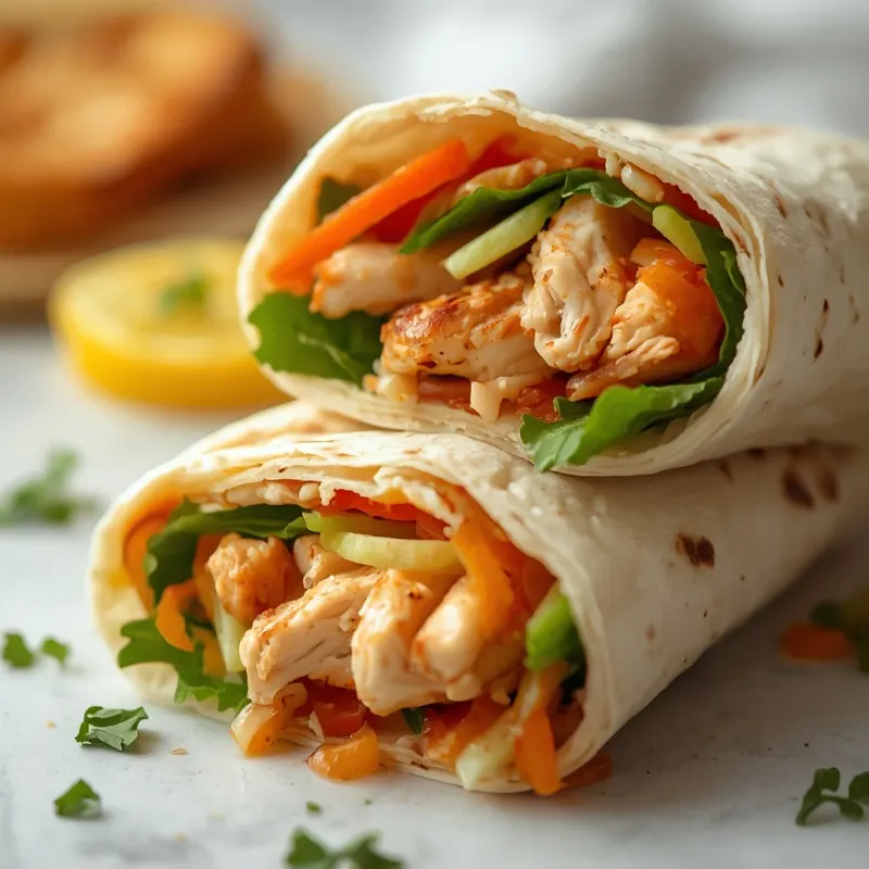 Lemon Pepper Chicken Wraps With Bright Lemon Sauce Lemon Pepper Chicken Wraps With Bright Lemon Sauce