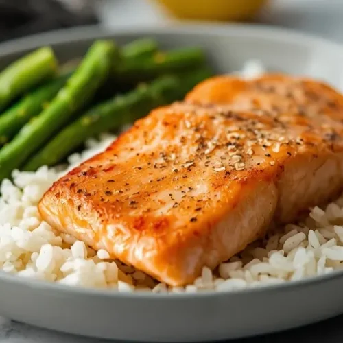 Lemon Pepper Salmon Meal Prep Boxes recipe