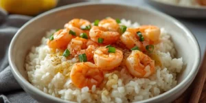 Lemon Shrimp Butter Rice Bowl With Fluffy Butter Rice