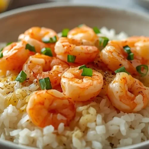 Lemon Shrimp Butter Rice Bowl recipe