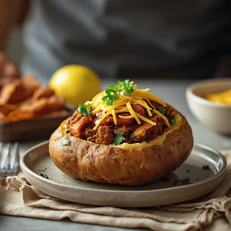 Loaded Taco Beef Potato Bowl With Crispy Potatoes