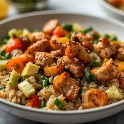 mediterranean chicken rice bowls recipe