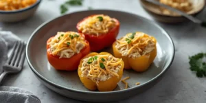 Ranch Chicken Stuffed Mini Peppers With Creamy Filling