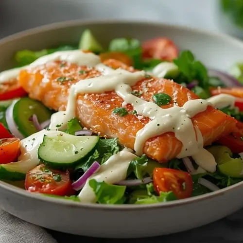 Ranch Salmon Salad Bowl recipe