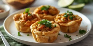 Salsa Verde Chicken Crescent Cups With Golden Crescent Cups