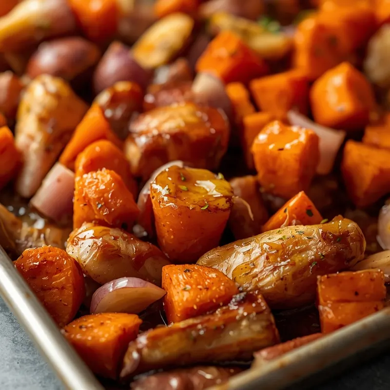 Caramelized Sheet Pan Maple Root Vegetables Dinner Caramelized Sheet Pan Maple Root Vegetables Dinner