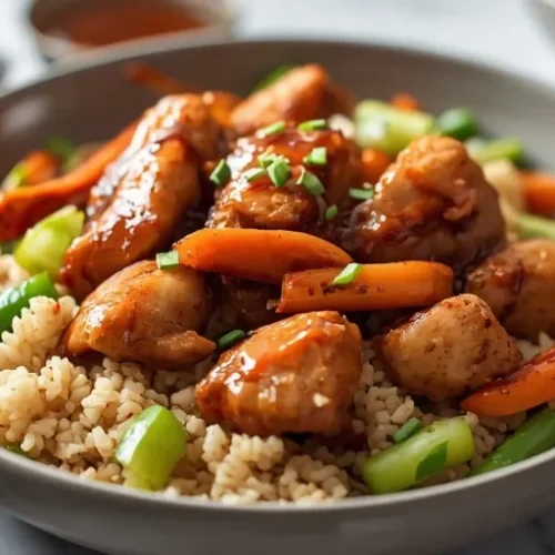 Sticky Chicken Lunch Bowls recipe