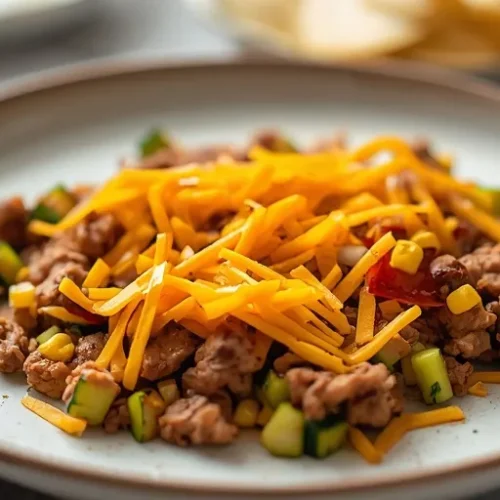 Taco Beef Zucchini Skillet recipe