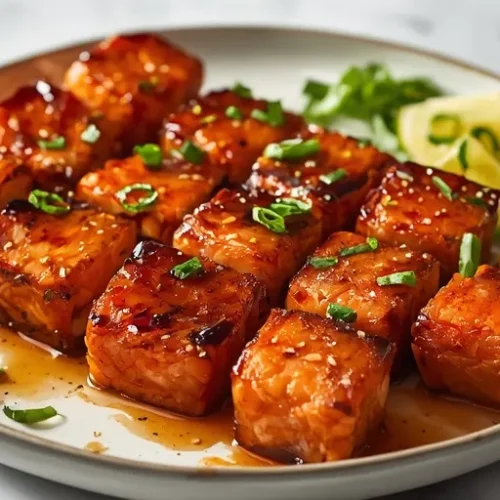 Teriyaki Salmon Skewers recipe