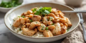 White Bean Chicken Rice Bowl With White Beans And Rice