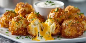 Cheesy Chicken Pretzel Bites