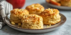Fluffy Apple Cheddar Breakfast Biscuits