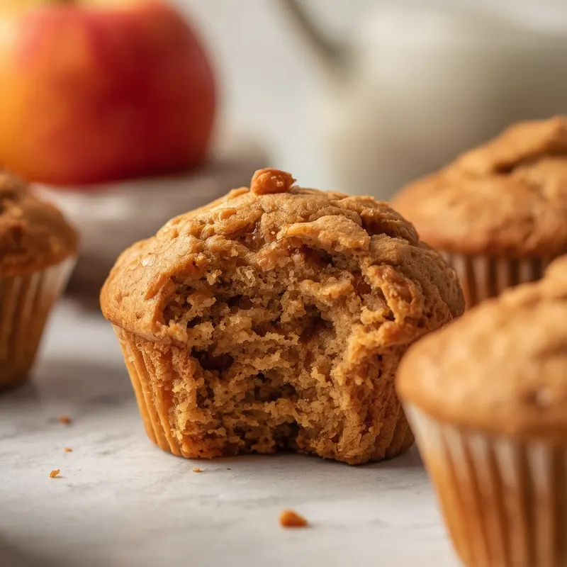 Fluffy Apple Cinnamon Protein Muffins Fluffy Apple Cinnamon Protein Muffins