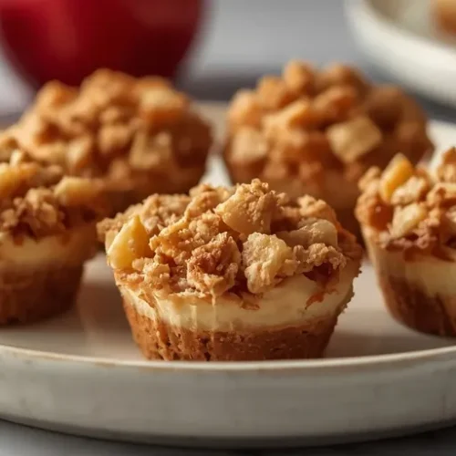 apple crumble cheesecake bites recipe