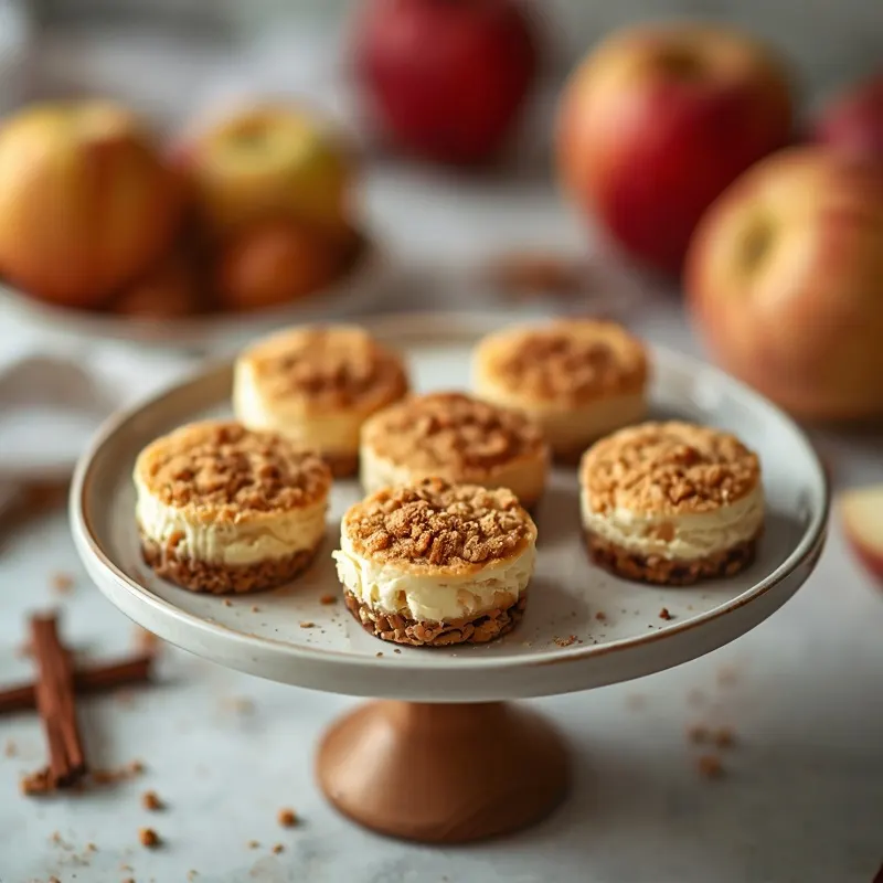 Creamy Apple Crumble Cheesecake Bites Creamy Apple Crumble Cheesecake Bites