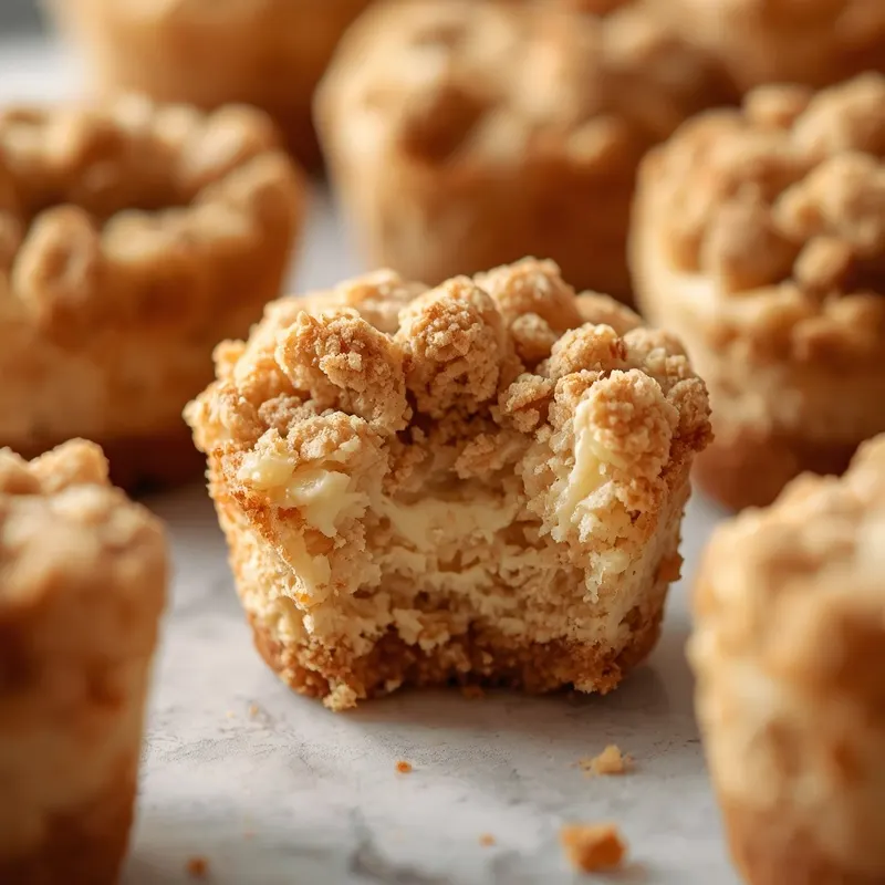 Creamy Apple Crumble Cheesecake Bites Creamy Apple Crumble Cheesecake Bites